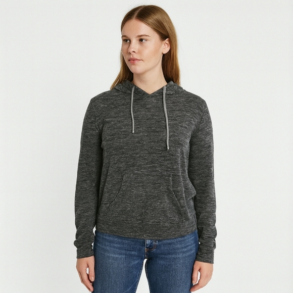 Live Love Dream Gray Sporty Cozy Hoodie Sz L - Picture 1 of 8